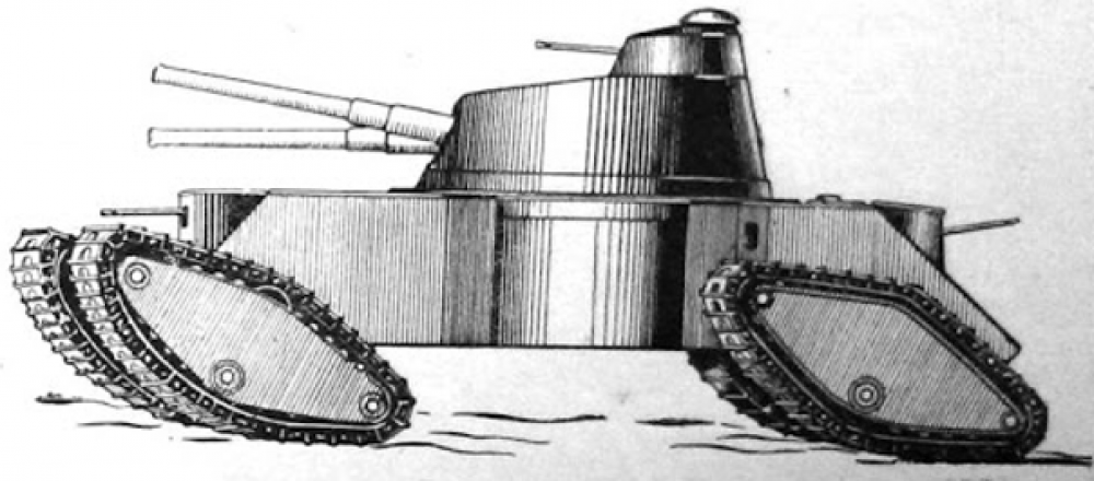Четырехгусеничный итальянец. Тяжелый танк Ansaldo GL-4